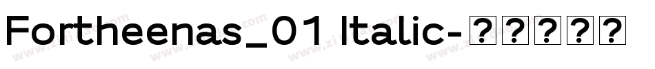 Fortheenas_01 Italic字体转换